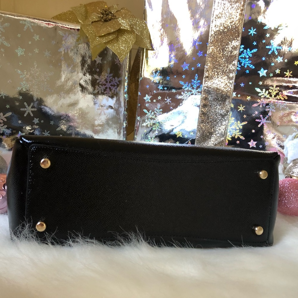 🎁SALE🎁Coach NWT Black Patent Leather Satchel Bag - Picture 7 of 7